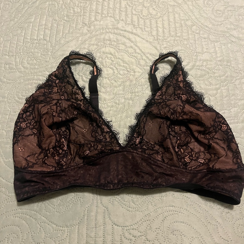 Adore Me Lace Bralette in Deep Brown